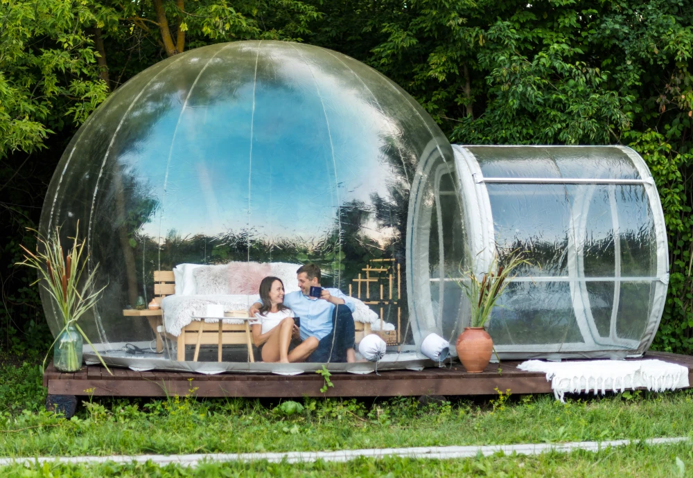 outdoor garden bubble tent