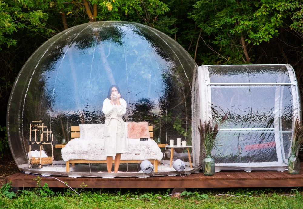 glamping bubble tent